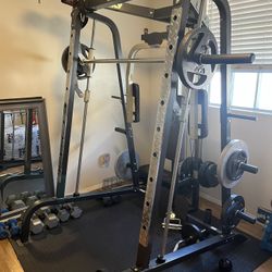  Smith Machine Squat Rack Bench Press 