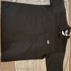 Black Ben Davis Half Zip T-Shirt