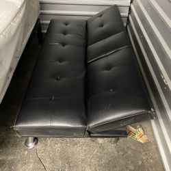 Faux Leather Futon