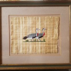 Egyptian painting On Papyrus With Certificate 