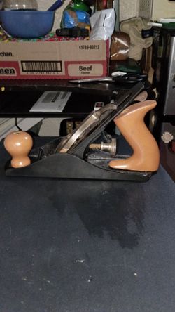 Vintage Hand Wood Plane with Wooden Handles