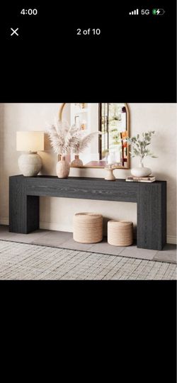86” Extra Long Entryway Console Table