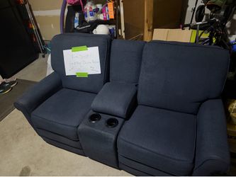 La-Z-Boy Double Recliner Sofa with Center Console