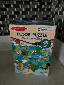 U.S.A. Park Map Floor Puzzle