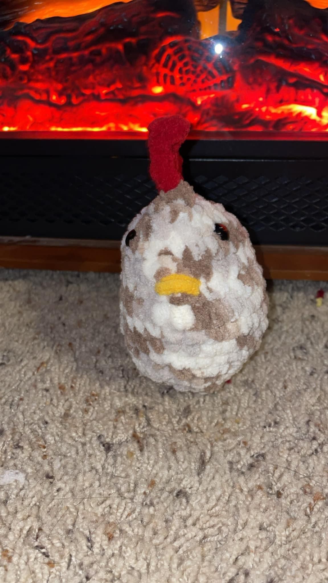 Crochet large chickens, chicken plush, Crochet Plush, Plush toy