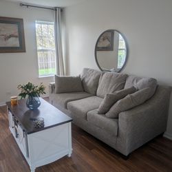 Modern Beige Sofa - Excellent Condition - $600 (OBO)