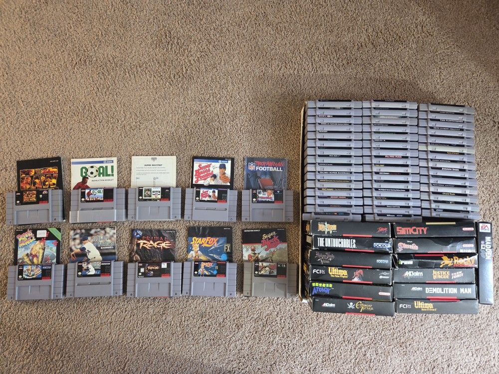 Super Nintendo Games For Sale (SNES)