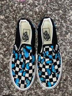 Butterfly Slip On Vans Size 6W