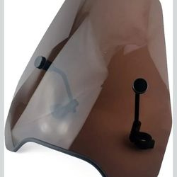 Boldness 15" Smoke Tinted Motorcycle Windscreen Windshield Compatible with Harley for Honda Fits 7/8" or 1" Handlebars Most motorcycle windshield Moto