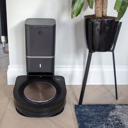 iRobot - Roomba s9+ (9550) Wi-Fi Connected Self-Emptying Robot Vacuum - Java Black