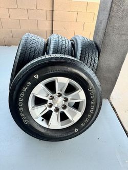 Takeoffs 🔥 Chevy Silverado Tahoe Suburban Wheels and Firestone Tires 💯