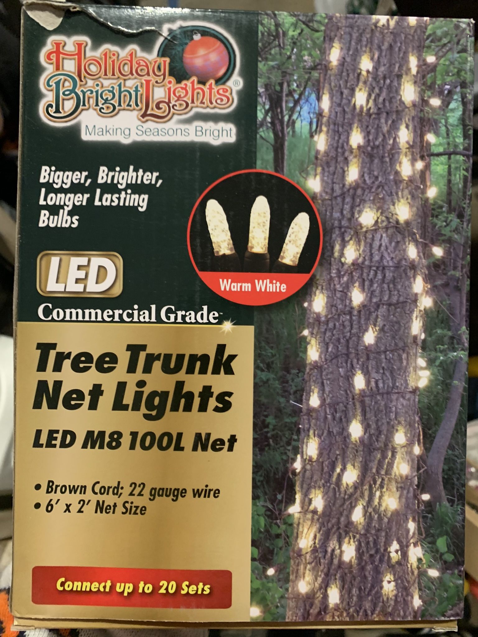 Tree Trunk Christmas lights