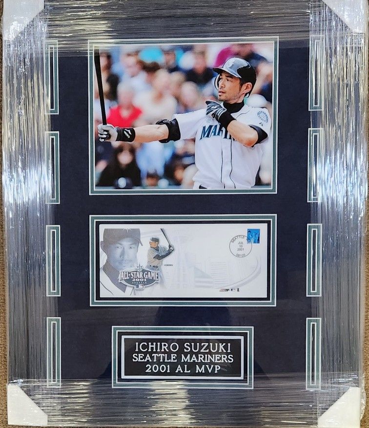 Mariners Ichiro Custom-Framed Cache Envelope Display Piece 