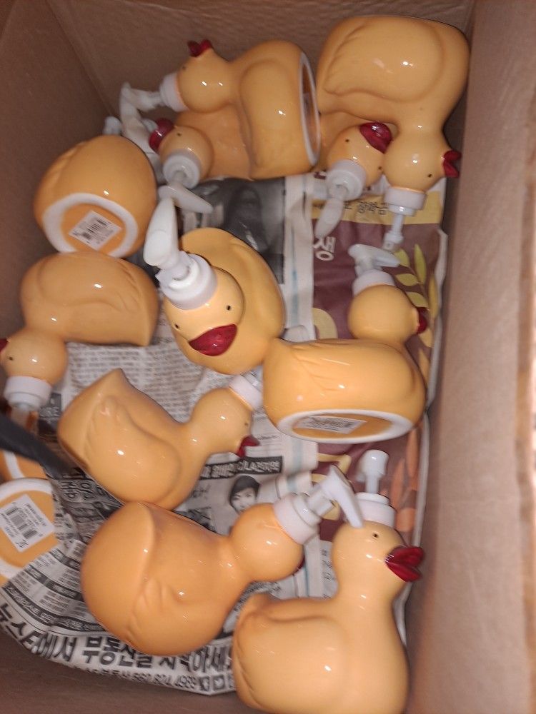 Ceramic Salt Shake Sunflower..Angel. Duck Soap