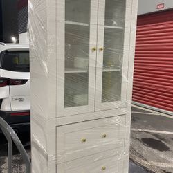 Pantry Storage Display Cabinet - Like New