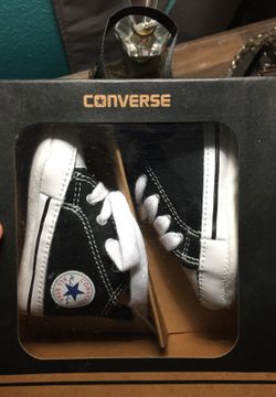 New never size 1 black converses