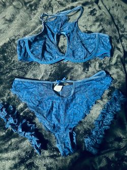 Sexy blue lingerie!