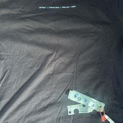 Black And Blue Off White Shirt, Send Best Offer