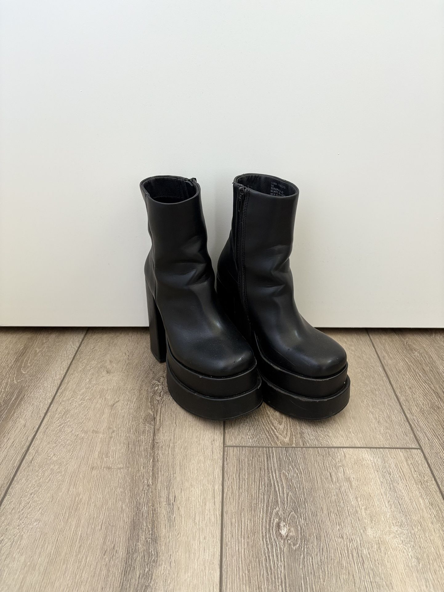 Cobra Black Platform Boot