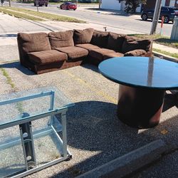 Brown Sectional 65 Dollars Today Only 