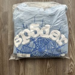 Spider Hoodie Og Baby blue 