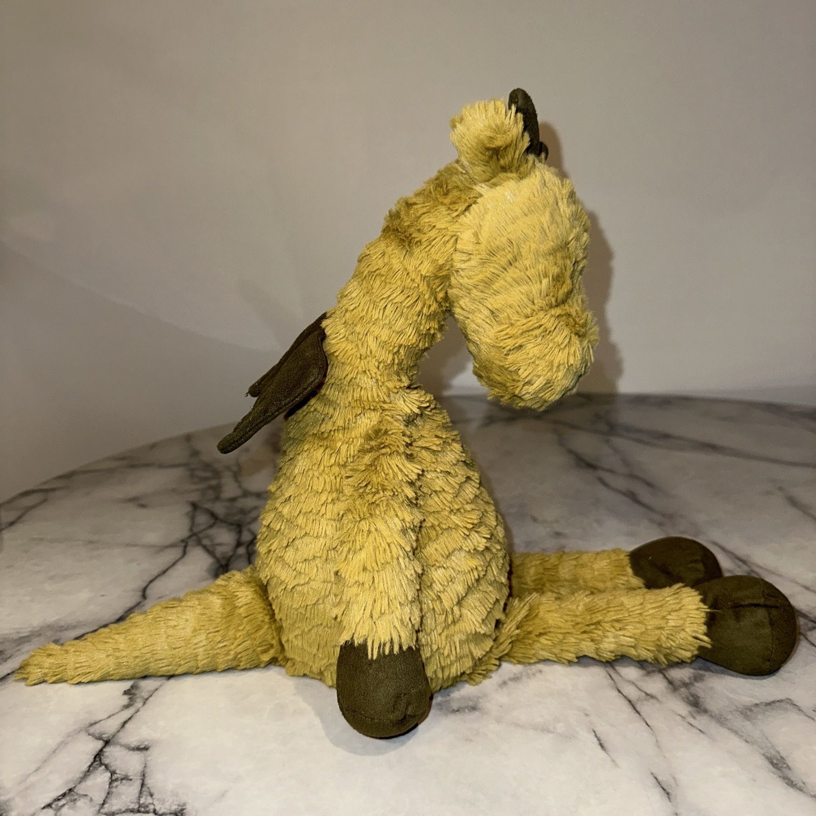 Jellycat London 20 Retired Olive Green Dainty Dragon Plush MINTcondition CLEAN Stuffed animals