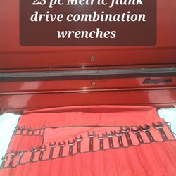 23pc Metric Flank Drive Combo Wreches