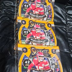 2025 Select Football Mega Box! 3 Box Lot! New Factory Sealed! Find Rare Zebra!?