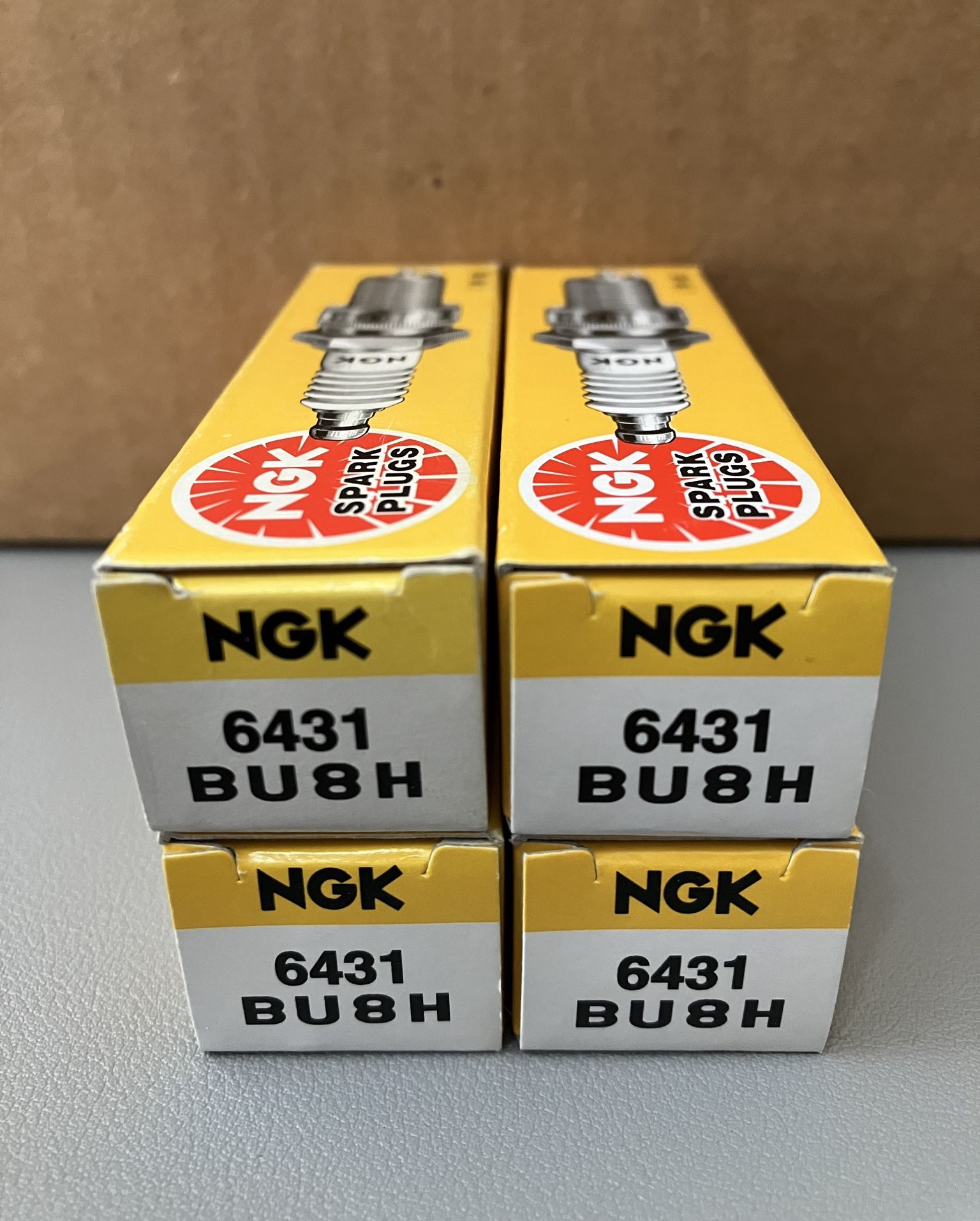 6431 BU8H NGK Surface Gap Spark Plug - 4 Pack