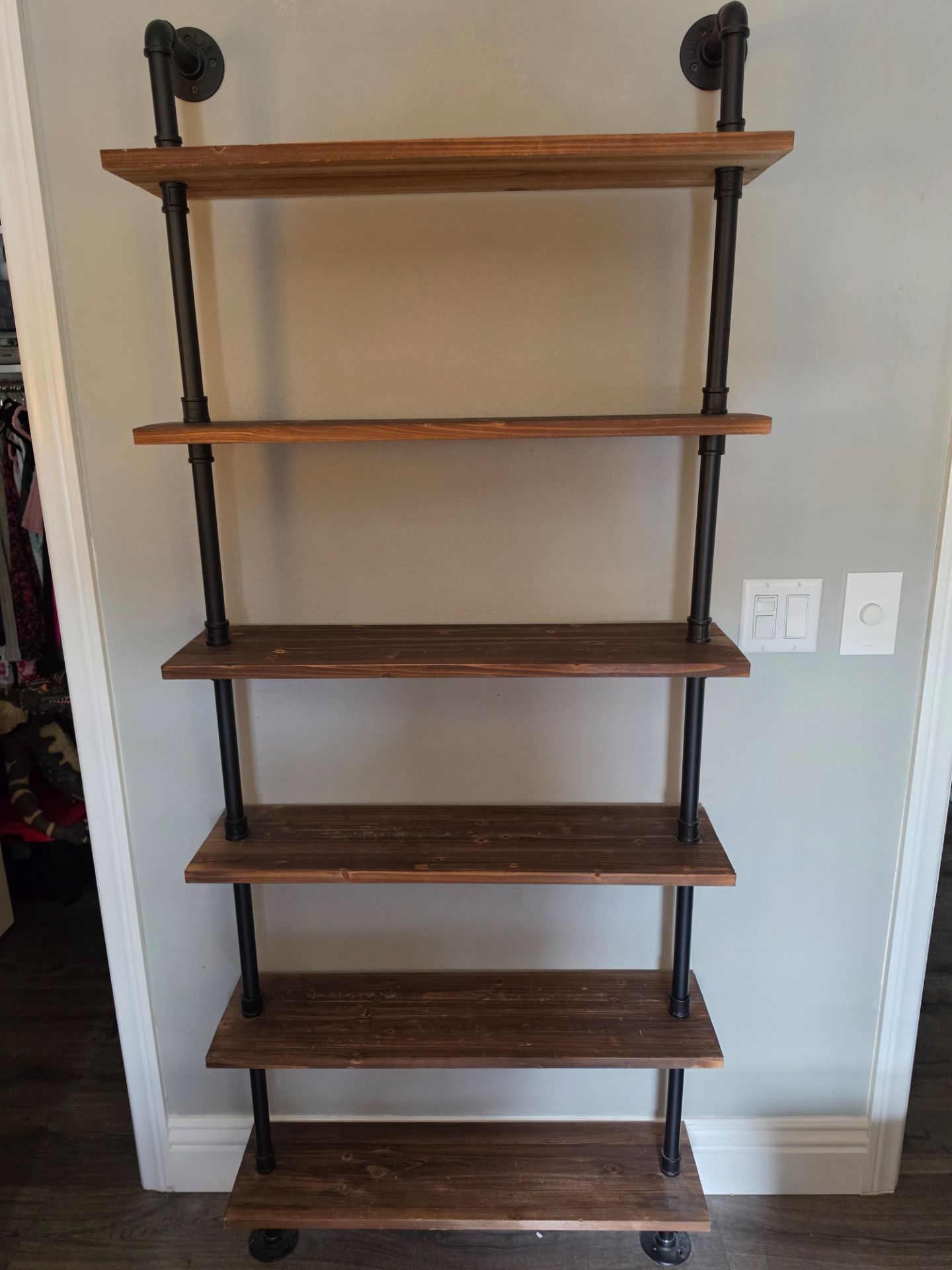 Industrial style shelf (wall mounted)