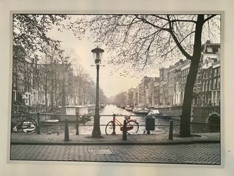 Amsterdam framed artwork red bike