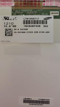FREE Laptop LCD Display Panel 15.6" 1366x768 (Damaged, read)