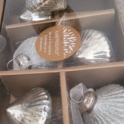 Mercury Glass Vintage Look Ornaments 