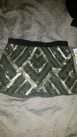 New size S Small women's sequin skirt by authentic icon nwt