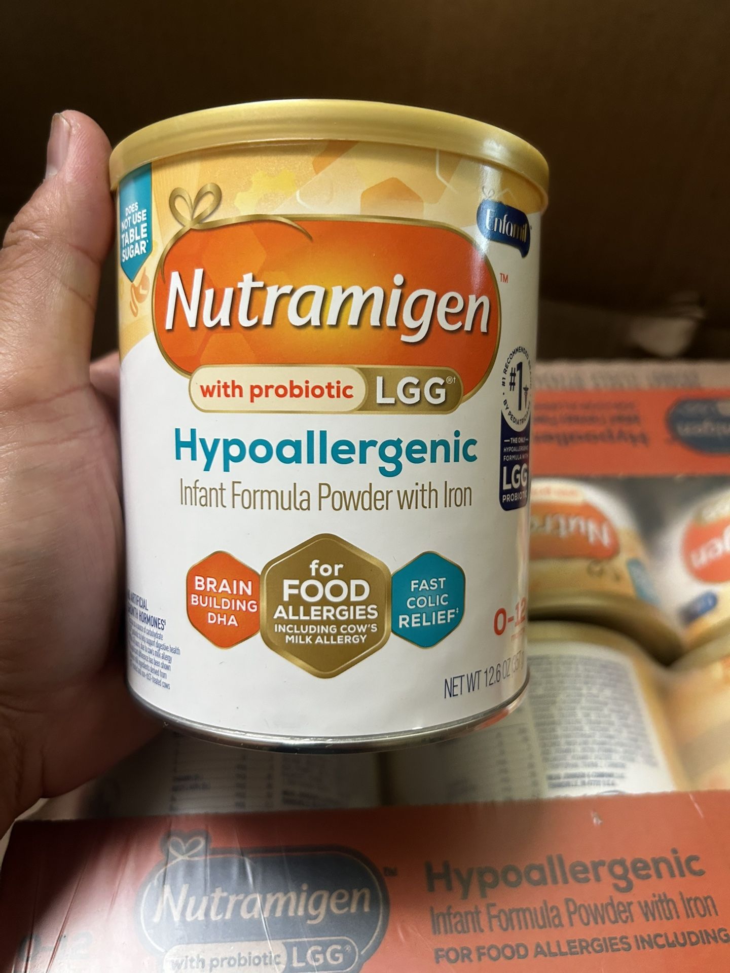 Nutramigen with Probiotic LGG Hypoallergenic Powder Baby Formula, 12.6 oz Cans Quantity Of 13