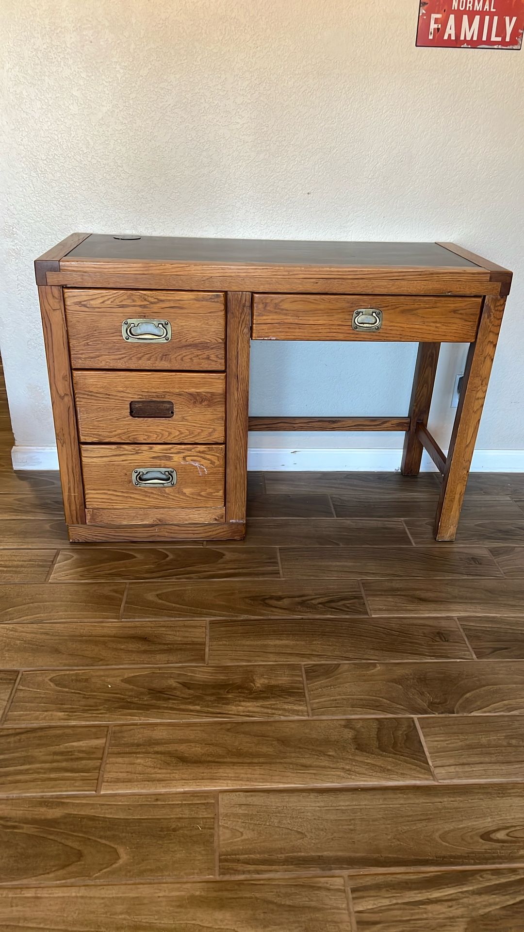 wood desk "vintage"