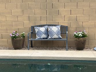 Bench and Planters