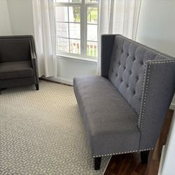 Arm Chair and Loveseat / Bench
