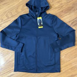 NWT Spyder men’s full zip hooded active jacket Navy