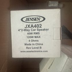 Jensen 4in 2 Way Speakers Jxa402 Car Speakers 
