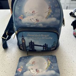 Loungefly Peter Pan Backpack Purse 