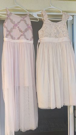 Blush color girls dresses