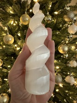 New, Beautiful Selenite Crystal Tower. 