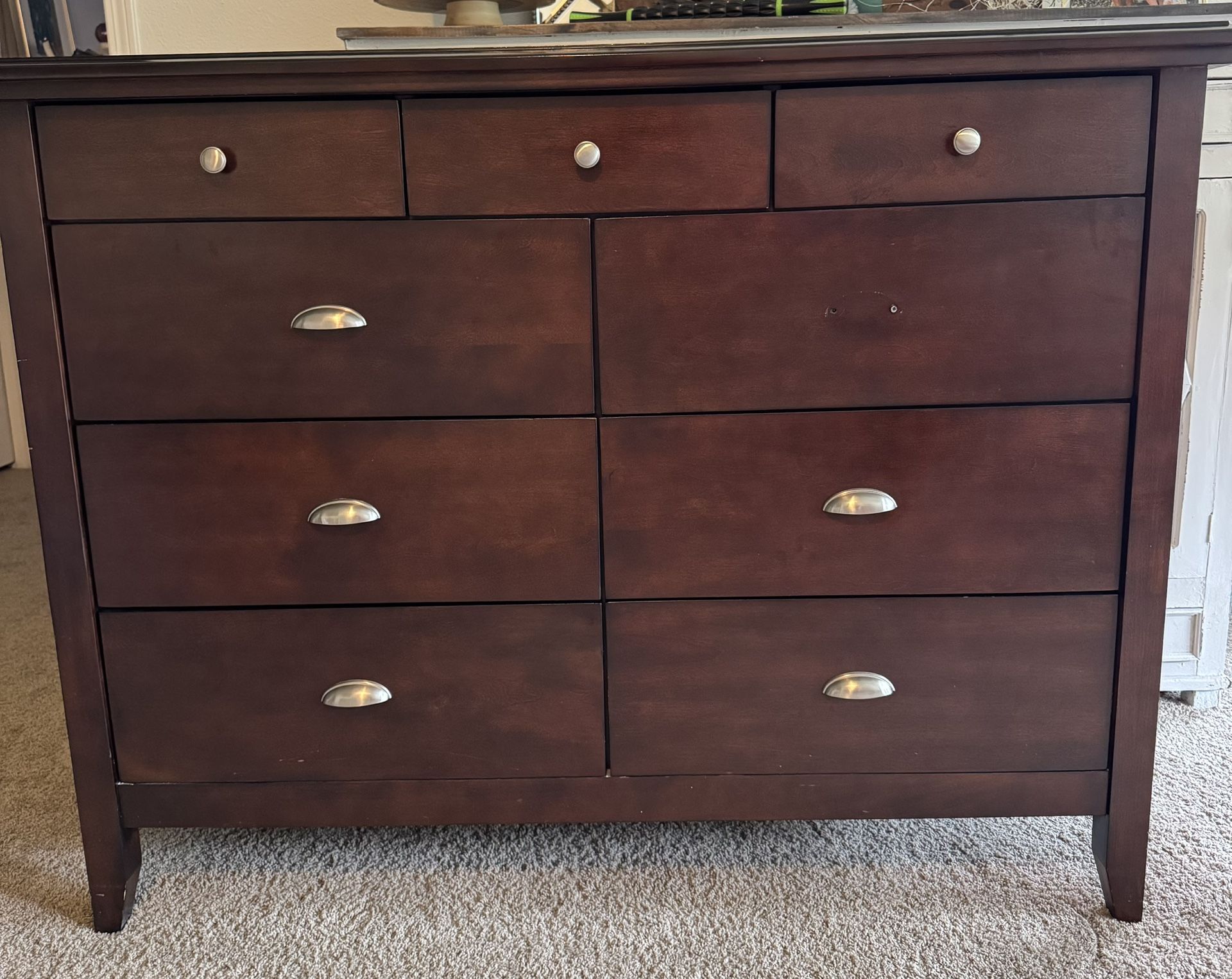 Solid wood dresser
