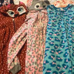 Girls sleeping onesies Size 14/16  