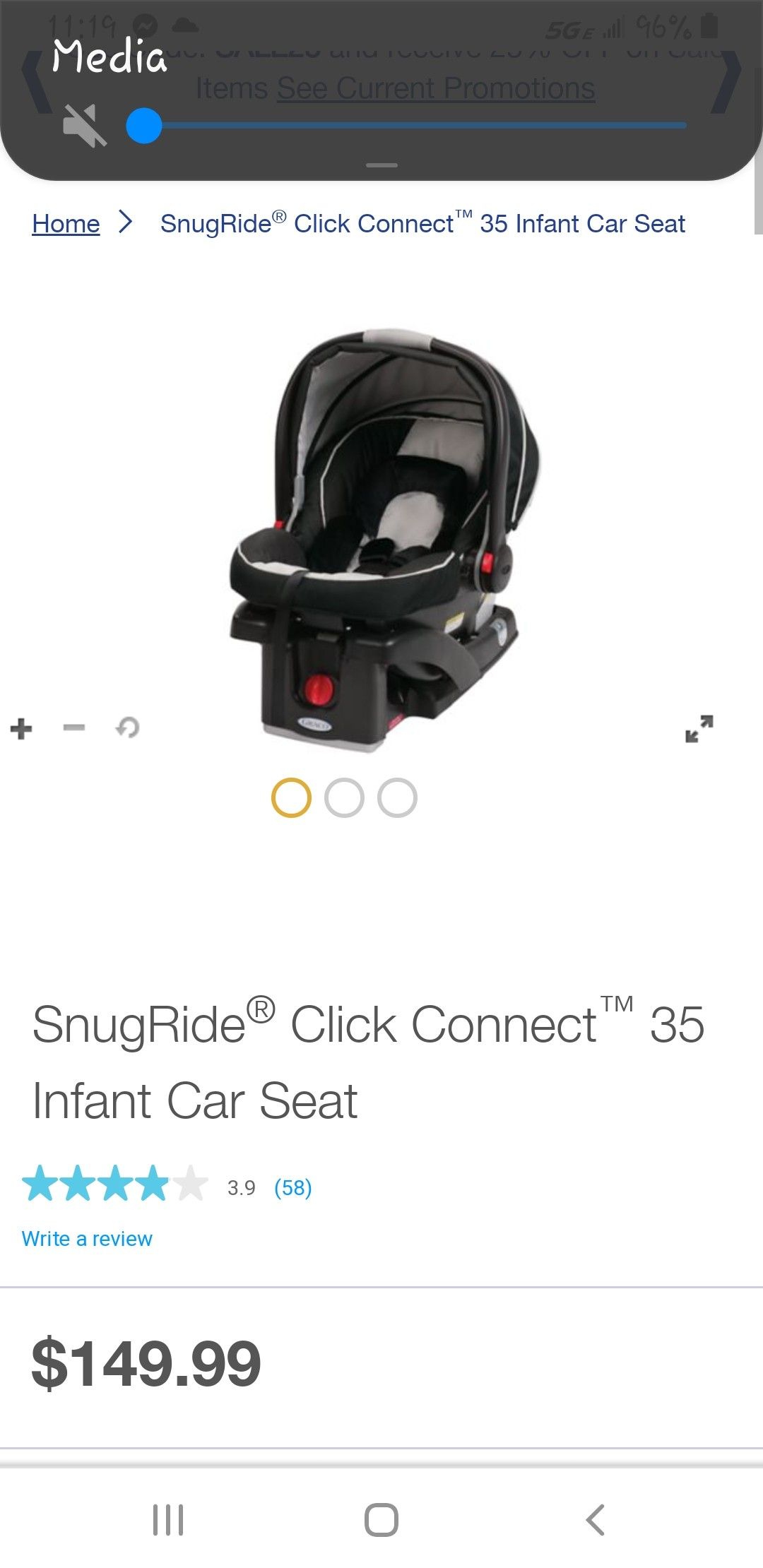 Graco SnugRide Click N Connect Infant Car Seat