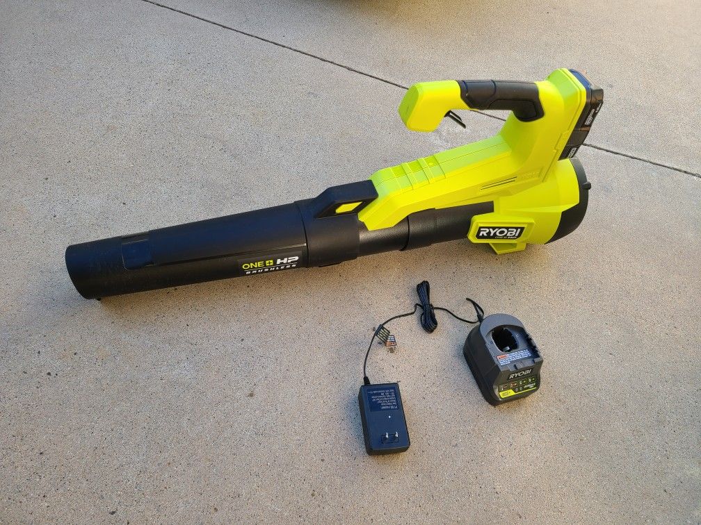 RYOBI ONE+ HP 18V Brushless 110 MPH 350 CFM Cordless Variable-Speed Jet Fan Leaf Blower