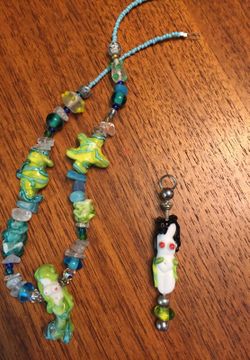 Naked lady glass pendant and topless mermaid glass necklace