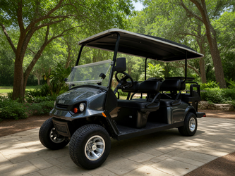 EZGO 2022 S6 6 Person Gas Golf Cart in like new condition