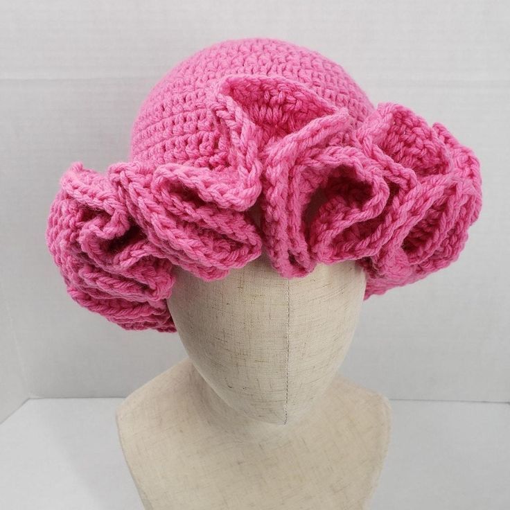Pink Ruffled Hat